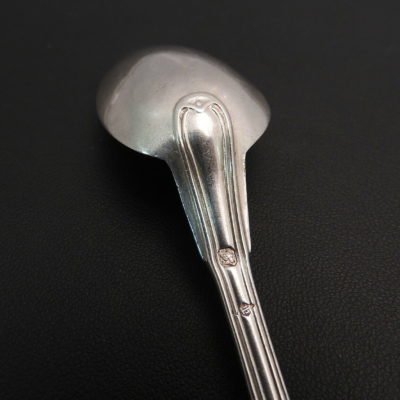 7 Cuillères à Café ou à Thé. Argent Massif. MINERVE. 147,7g. Argenterie "FILET" – Image 6