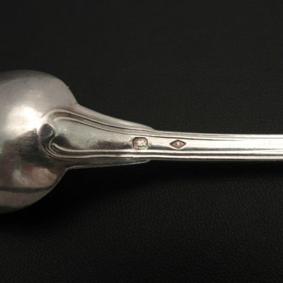 7 Cuillères à Café ou à Thé. Argent Massif. MINERVE. 147,7g. Argenterie "FILET" – Image 9