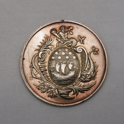 Médaille ARGENT. 12,9 gr. Caisse d'Epargne de LORIENT. Fondée en 1834. Morbihan – Image 3