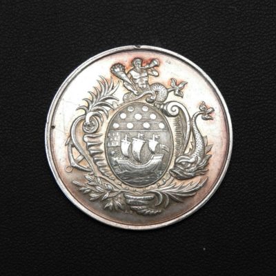 Médaille ARGENT. 12,9 gr. Caisse d'Epargne de LORIENT. Fondée en 1834. Morbihan – Image 4