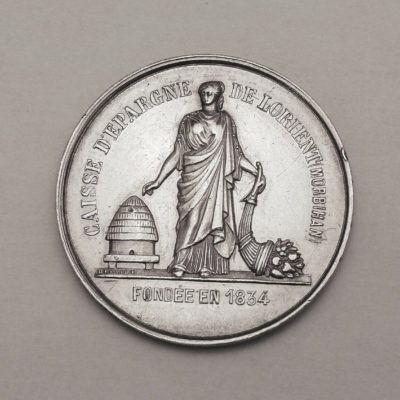 Médaille ARGENT. 12,9 gr. Caisse d'Epargne de LORIENT. Fondée en 1834. Morbihan – Image 6