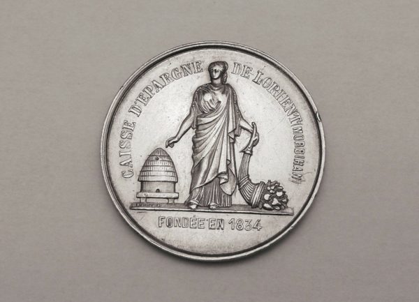 Médaille ARGENT. 12,9 gr. Caisse d'Epargne de LORIENT. Fondée en 1834. Morbihan – Image 6
