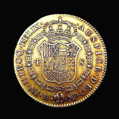 Pièce OR. Espagne, Charles IV. 4 Escudos 1792. Madrid, España, Carlos IV. Oro – Image 10