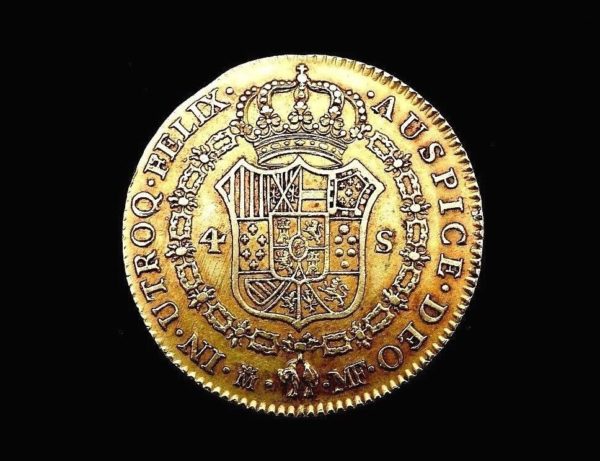Pice-OR-Espagne-Charles-IV-4-Escudos-1792-Madrid-Espaa-Carlos-IV-Oro-282992305137