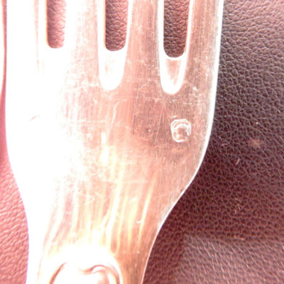 12 Couverts Argent Massif - Poinçon Minerve: 2 Kg. Ménagère Filet violonné – Image 13