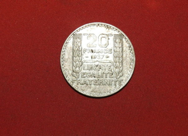 20-Francs-Turin-ARGENT-680-1937-Poids-20-Grammes-283725235418-2