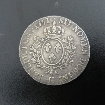 ECU au Bandeau - Louis XV - 1751 K - Bordeaux - 6 livres- ARGENT 917°/°°- XVIII° – Image 12