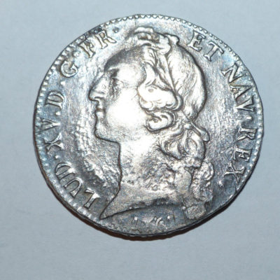 ECU au Bandeau - Louis XV - 1751 K - Bordeaux - 6 livres- ARGENT 917°/°°- XVIII° – Image 3