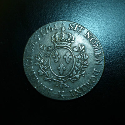 ECU au Bandeau - Louis XV - 1751 K - Bordeaux - 6 livres- ARGENT 917°/°°- XVIII° – Image 5