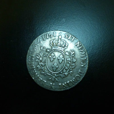 ECU au Bandeau - Louis XV - 1751 K - Bordeaux - 6 livres- ARGENT 917°/°°- XVIII° – Image 6