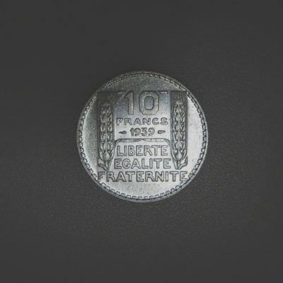 10 Francs Turin. ARGENT 680°/°°  - 1939 - TTB - Poids 10 Grammes – Image 6