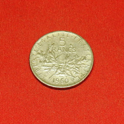 5 FR ARGENT 1960 - Semeuse - Fausse monnaie d'époque - Vraie fausse pièce – Image 6