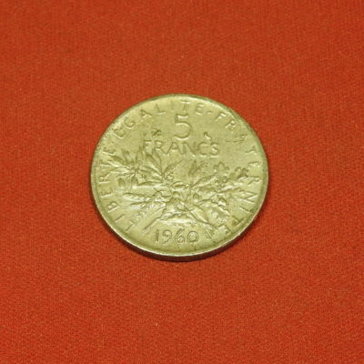 5 FR ARGENT 1960 - Semeuse - Fausse monnaie d'époque - Vraie fausse pièce – Image 7