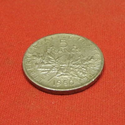 5 FR ARGENT 1960 - Semeuse - Fausse monnaie d'époque - Vraie fausse pièce – Image 9