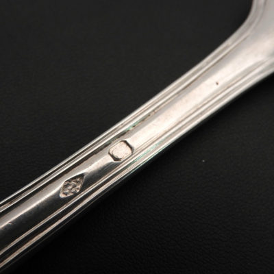 6 Couverts Filet. 940 gr. ARGENT 950°/°° Poinçons VIEILLARD & Minerve. 200 ANS – Image 9