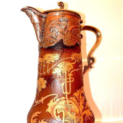 Aiguière 1900. VICTOR SAGLIER. Daum. Pate de verre. Art nouveau. Modern style – Image 11