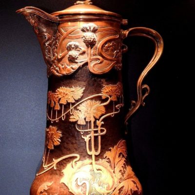 Aiguière 1900. VICTOR SAGLIER. Daum. Pate de verre. Art nouveau. Modern style – Image 5