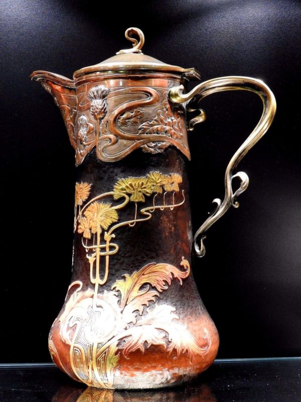 Aiguière 1900. VICTOR SAGLIER. Daum. Pate de verre. Art nouveau. Modern style – Image 6