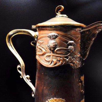 Aiguière 1900. VICTOR SAGLIER. Daum. Pate de verre. Art nouveau. Modern style – Image 7