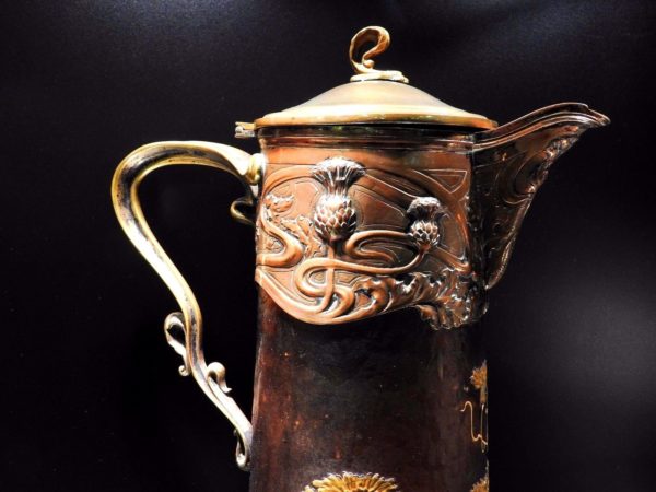Aiguière 1900. VICTOR SAGLIER. Daum. Pate de verre. Art nouveau. Modern style – Image 7