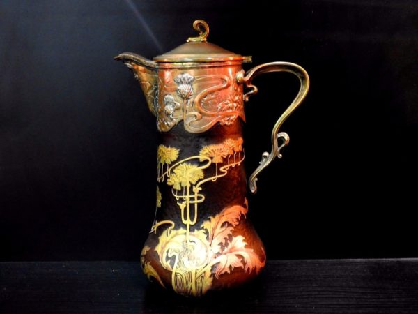 Aiguière 1900. VICTOR SAGLIER. Daum. Pate de verre. Art nouveau. Modern style