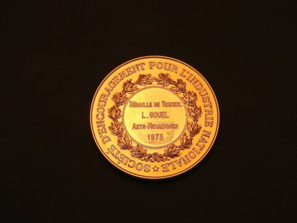 Medaille-BRONZE-687gr-Medaille-de-Vermeil-des-ARTS-MECANIQUE-1973-Gr-TIOLIER-273917350209-3