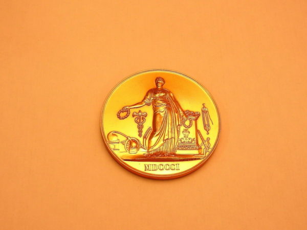 Medaille-BRONZE-687gr-Medaille-de-Vermeil-des-ARTS-MECANIQUE-1973-Gr-TIOLIER-273917350209-5