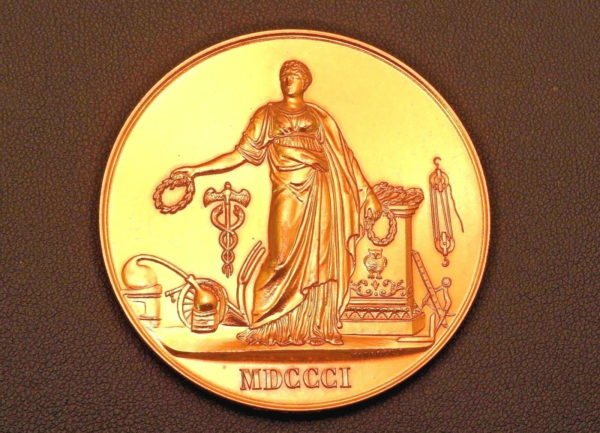 Medaille-BRONZE-687gr-Medaille-de-Vermeil-des-ARTS-MECANIQUE-1973-Gr-TIOLIER-273917350209