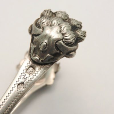 Pince à sucre. Argent Massif. 56gr. Poinçon MINERVE. Argenterie. Art de la table – Image 12