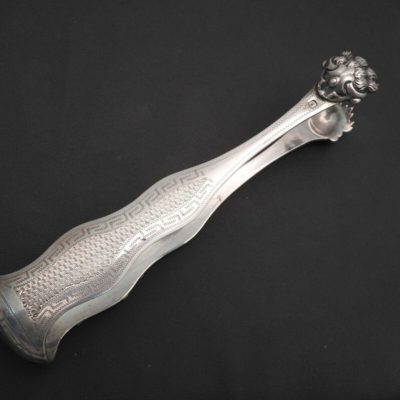 Pince à sucre. Argent Massif. 56gr. Poinçon MINERVE. Argenterie. Art de la table – Image 5