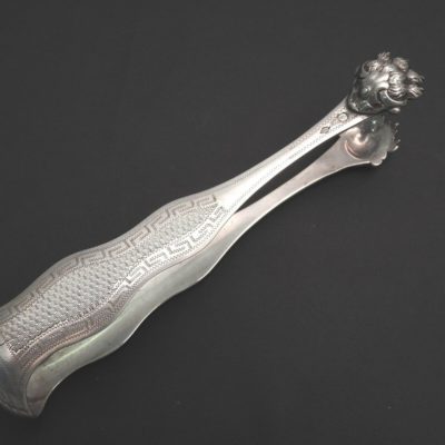 Pince à sucre. Argent Massif. 56gr. Poinçon MINERVE. Argenterie. Art de la table – Image 6