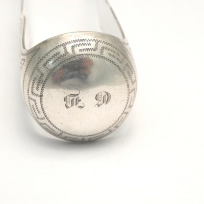 Pince à sucre. Argent Massif. 56gr. Poinçon MINERVE. Argenterie. Art de la table – Image 8